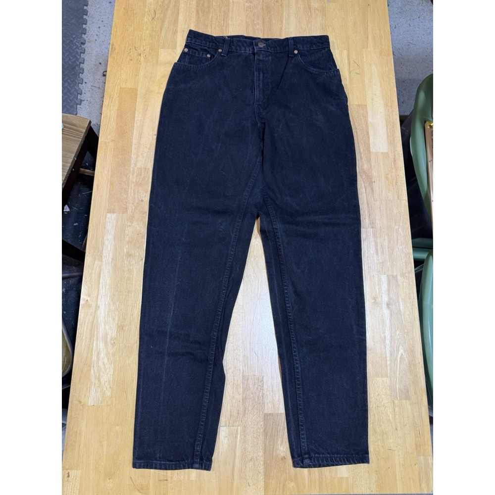 Vintage 1995 Levis 550 Jeans Women 31x32 (15 L) Relaxed Tapered Black USA Made